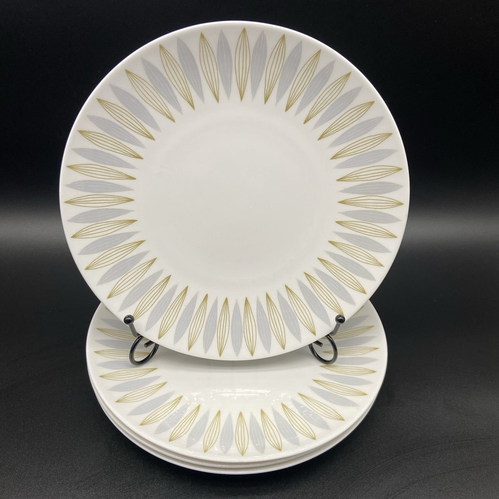 Royal Tuscan Caravelle Dinner Plates Set Of 4‎ Mid Century Modern Vintage Retro
